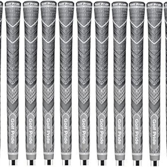 Set of 13 NEW Golf Pride MCC Plus4 Grips, Gray, Set of 13 NEW Golf Pride Midsize - Picture 1 of 2